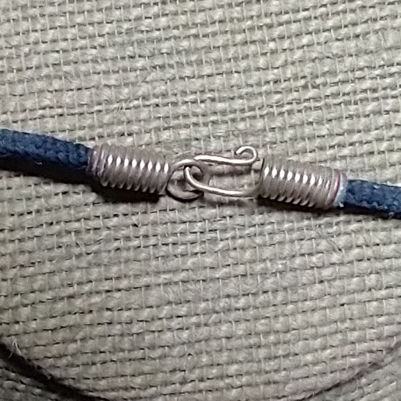 Elegant Brass Copper Silver Necklace with Geometric Accents handmade - Picture 2 of 4